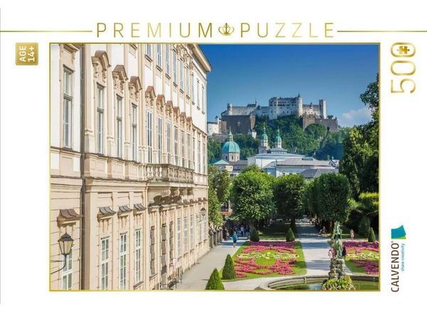 CALVENDO Puzzle SALZBURG Herrlicher Blick auf die Festung Hohensalzburg | 500 Teile Lege-Größe 48 × 36 cm Foto-Puzzle für Erwachsene
