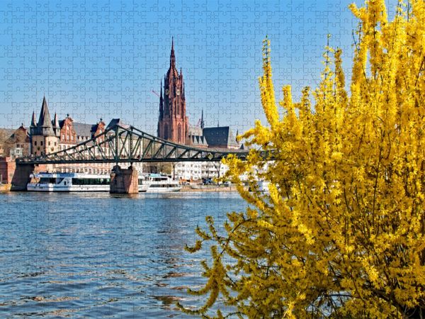 Produktbild: CALVENDO Puzzle Frankfurt am Main | 1000 Teile Lege-Gr&ouml;&szlig;e 64x48cm Foto-Puzzle f&uuml;r gl&uuml;ckliche Stunden