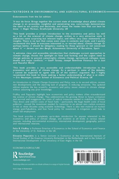 Produktbild: An Introduction to Climate Change Economics and Policy