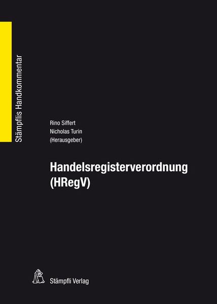 Produktbild: Handelsregisterverordnung (HRegV)