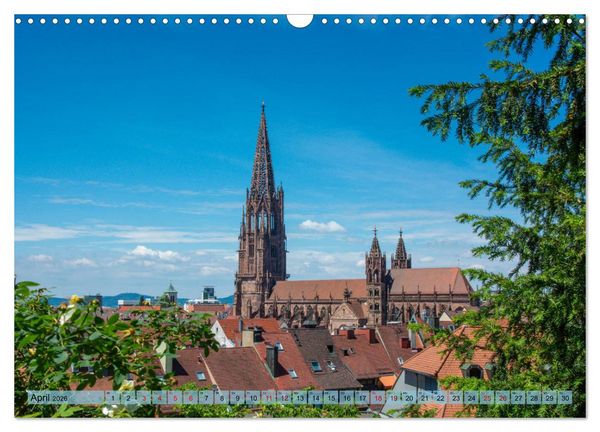Produktbild: Freiburg im Breisgau - Die Schwarzwaldmetropole (Wandkalender 2026 DIN A3 quer), CALVENDO Monatskalender