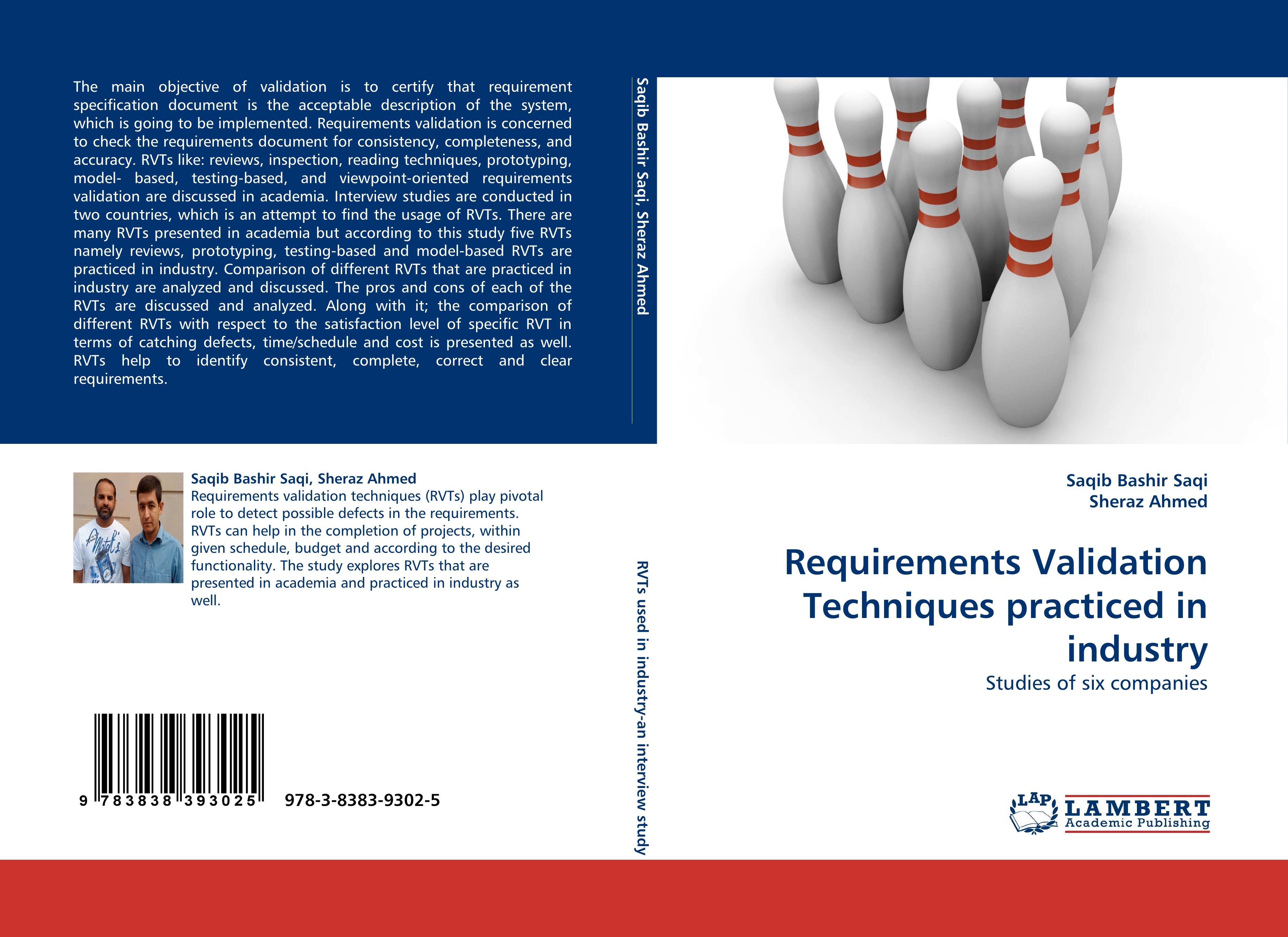 Produktbild: Requirements Validation Techniques practiced in industry