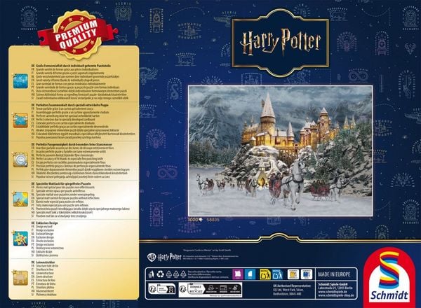 Produktbild: Schmidt 58835 - Thomas Kinkade, Harry Potter-Hogwarts Castle im Winter, Puzzle, 1000 Teile