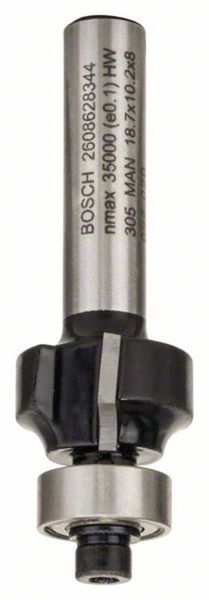 Bosch Accessories 2608628344 Abrundfräser Hartmetall Länge 53mm Schaftdurchmesser 8mm