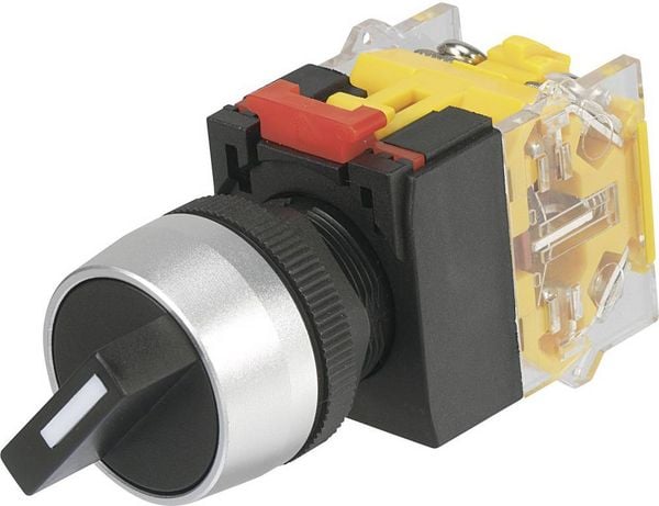 Produktbild: TRU COMPONENTS LAS0-A3Y-20X/33 Drehschalter 250 V/AC 5 A Schaltpositionen 3 2 x 45 &deg; IP40 1 St.