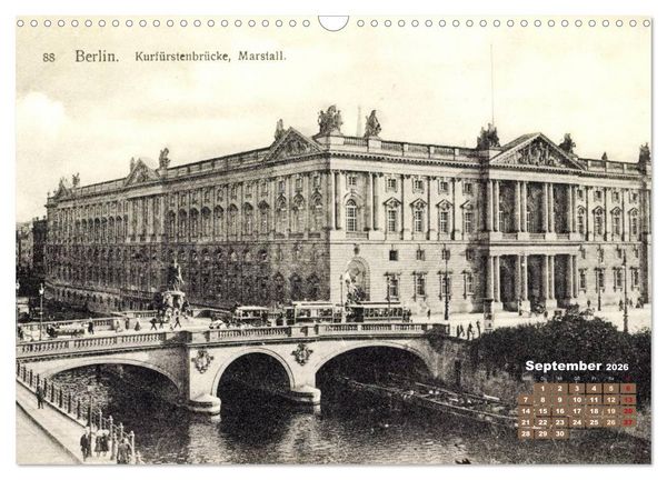 Produktbild: Gr&uuml;&szlig;e aus Berlin &ndash; Die Stadt in historischen Ansichten (Wandkalender 2026 DIN A3 quer), CALVENDO Monatskalender