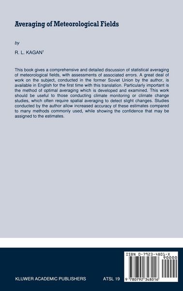 Produktbild: Averaging of Meteorological Fields