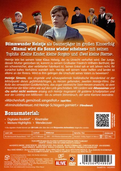 Produktbild: Heintje - Einmal wird die Sonne wieder scheinen (Neuauflage)