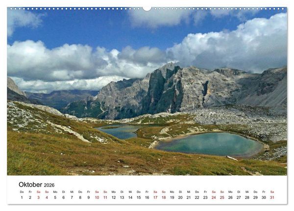 Produktbild: Wundersch&ouml;ne Landschaften in den Alpen (Wandkalender 2026 DIN A2 quer), CALVENDO Monatskalender
