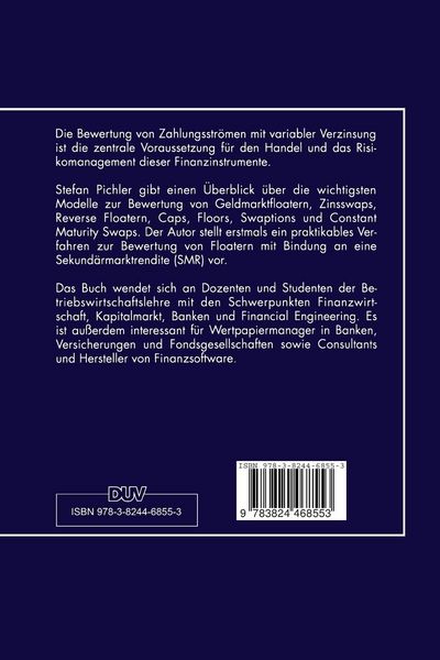 Produktbild: Bewertung von Zahlungsstr&ouml;men mit variabler Verzinsung