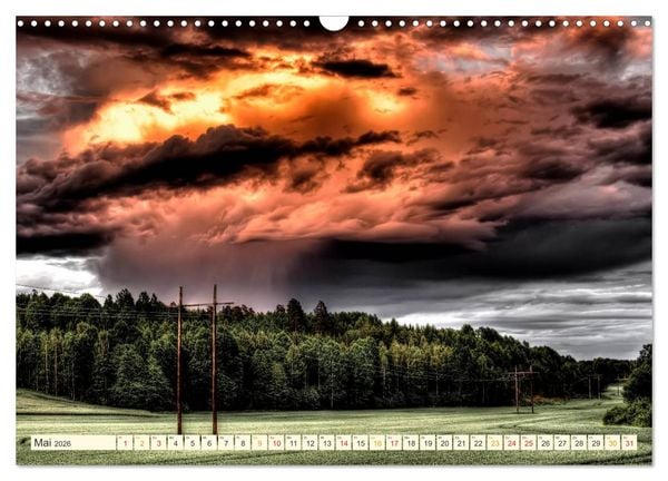 Produktbild: Gewaltige Natur - bedrohlich und sch&ouml;n (Wandkalender 2026 DIN A3 quer), CALVENDO Monatskalender