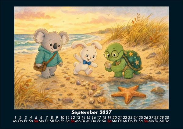 Produktbild: Seesterne und Muscheln 2027 Fotokalender DIN A5