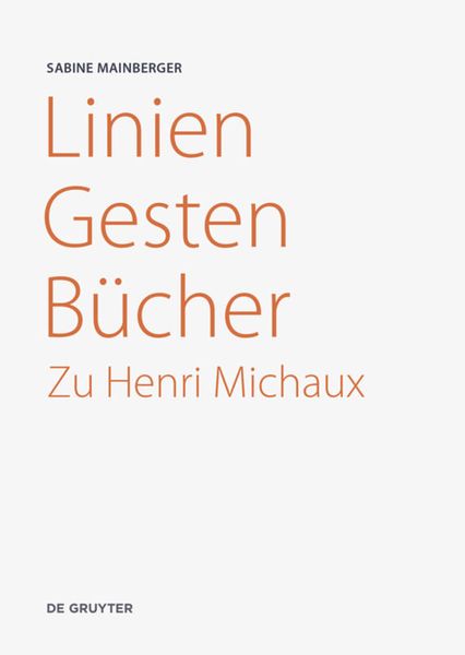 Produktbild: Linien &ndash; Gesten &ndash; B&uuml;cher