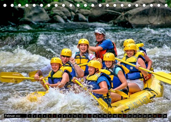 Produktbild: Abenteuer pur - Rafting (Tischkalender 2022 DIN A5 quer)