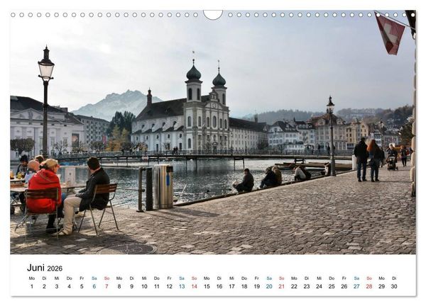 Produktbild: Unterwegs in Luzern (Wandkalender 2026 DIN A3 quer), CALVENDO Monatskalender