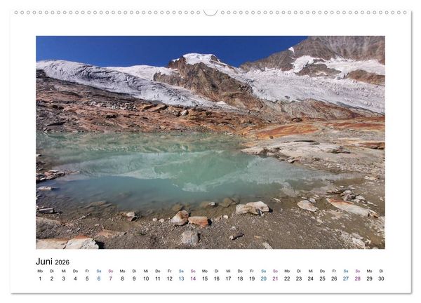 Produktbild: Perlen im Saastal Wallis Schweiz (Wandkalender 2026 DIN A2 quer), CALVENDO Monatskalender