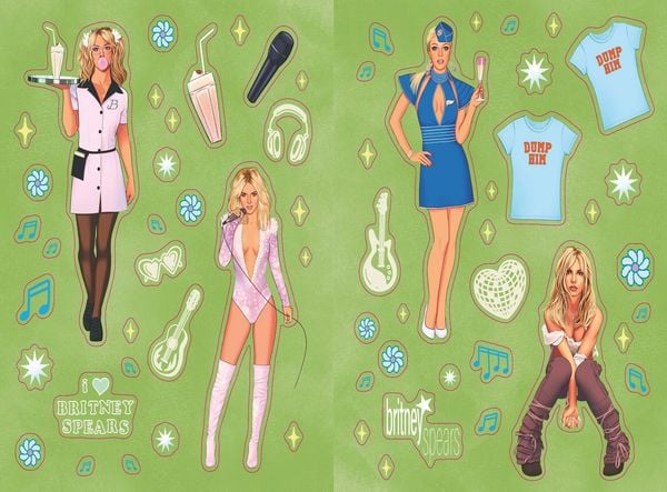 Produktbild: The Official Britney Spears Sticker Book