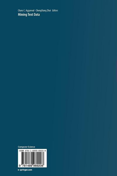 Produktbild: Mining Text Data