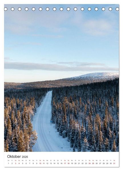 Produktbild: Winter in Lappland - Bezaubernde Sch&ouml;nheit (Tischkalender 2026 DIN A5 hoch), CALVENDO Monatskalender