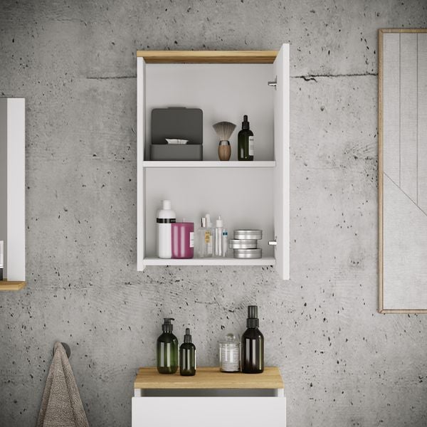 Produktbild: H&auml;ngeschrank Badregal Badm&ouml;bel Wandschrank Cosila