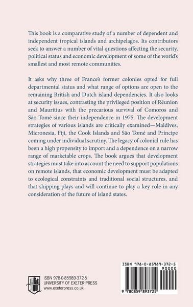 Produktbild: The Political Economy of Small Tropical Islands