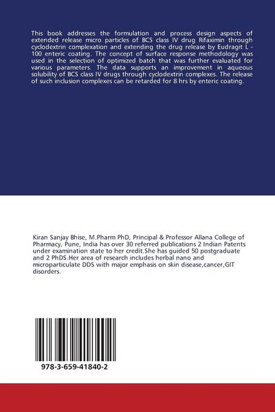Produktbild: Formulation Development of Extended Released Rifaximin Micro-particles