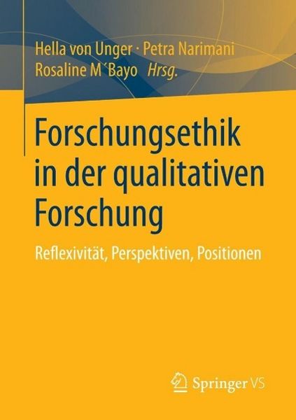 Produktbild: Forschungsethik in der qualitativen Forschung