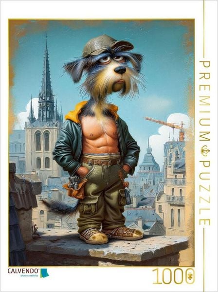 Produktbild: CALVENDO Puzzle Als flinker Dachdecker komme ich hoch hinaus | 1000 Teile Lege-Gr&ouml;&szlig;e 64x48cm Foto-Puzzle f&uuml;r gl&uuml;ckliche Stunden