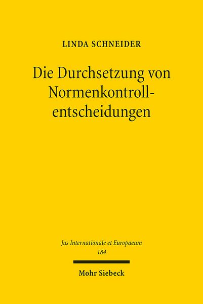 Produktbild: Die Durchsetzung von Normenkontrollentscheidungen