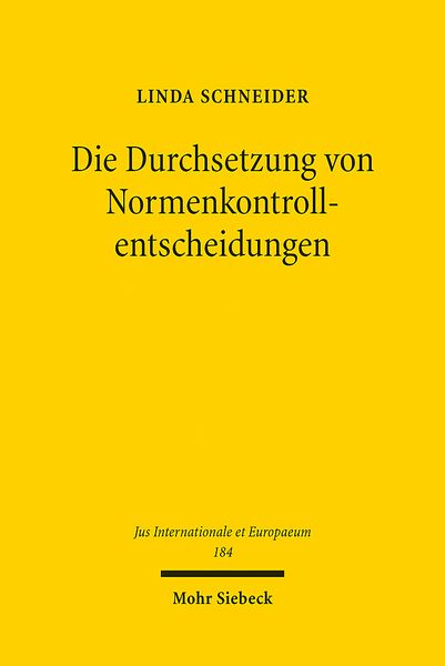 Produktbild: Schneider, L: Durchsetzung von Normenkontrollentscheidungen