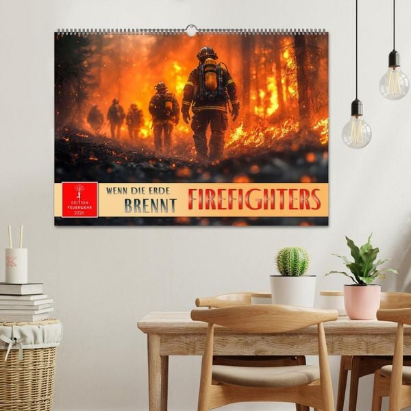 Produktbild: Firefighters - wenn die Erde brennt (Wandkalender 2026 DIN A2 quer), CALVENDO Monatskalender