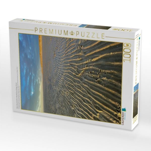 Produktbild: CALVENDO Puzzle Kleine Wasserkan&auml;le im Abendlicht am Ordinger Strand | 1000 Teile Lege-Gr&ouml;&szlig;e 64x48cm Foto-Puzzle f&uuml;r gl&uuml;ckliche Stunden