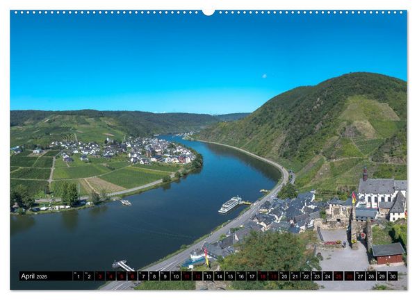 Produktbild: Die Mosel zwischen Bremm und Koblenz (hochwertiger Premium Wandkalender 2026 DIN A2 quer), Kunstdruck in Hochglanz