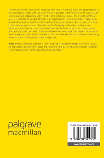 Produktbild: The Policing of Protest, Disorder and International Terrorism in the UK since 1945