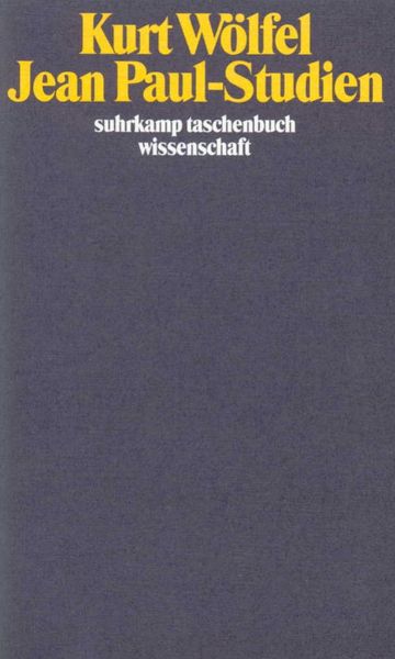 Jean Paul-Studien, Taschenbuch von Kurt Wölfel, Suhrkamp, 9783518283424