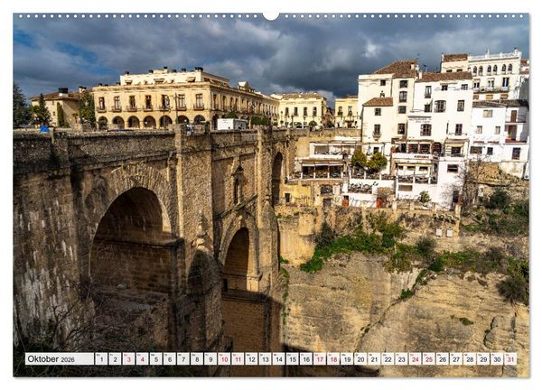 Produktbild: Andalusien - Ronda (hochwertiger Premium Wandkalender 2026 DIN A2 quer), Kunstdruck in Hochglanz