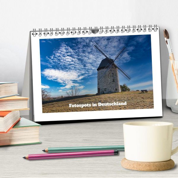 Produktbild: Fotospots in Deutschland (Tischkalender 2026 DIN A5 quer), CALVENDO Monatskalender