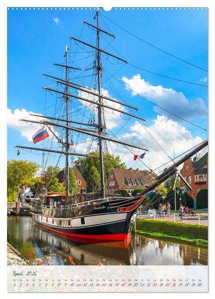 Produktbild: Papenburg. L&auml;ngste Fehnkolonie Deutschlands (Wandkalender 2026 DIN A2 hoch), CALVENDO Monatskalender
