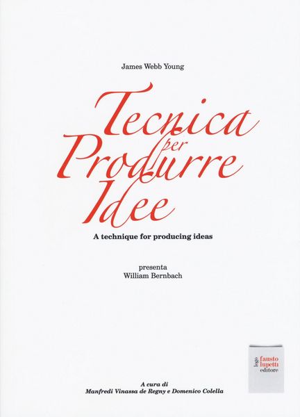 Produktbild: Tecnica per produrre idee. A technique for producing ideas