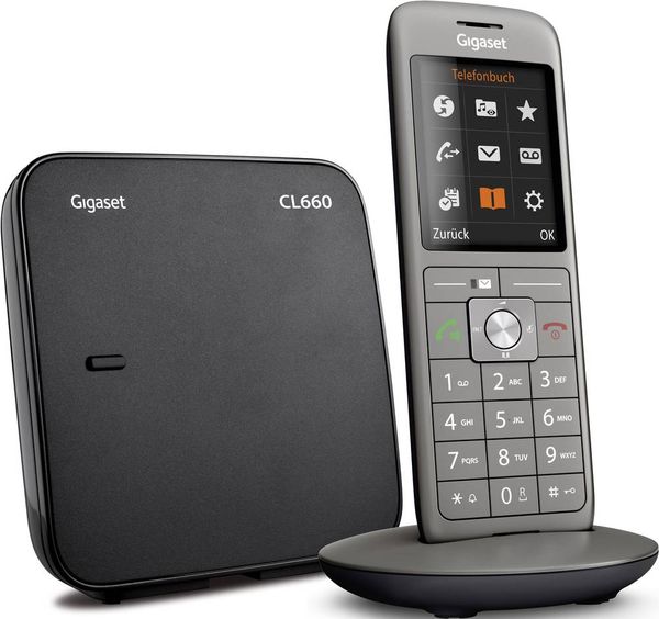 Produktbild: Gigaset CL660 DECT/GAP Schnurloses Telefon analog Anthrazit, Schwarz