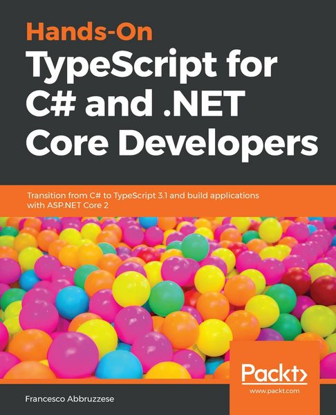 Produktbild: Hands-On TypeScript for C# and .NET Core Developers