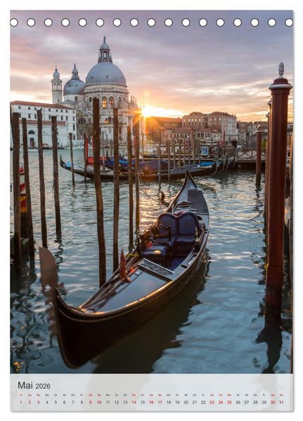 Produktbild: Venezia - La Serenissima repubblica (Tischkalender 2026 DIN A5 hoch), CALVENDO Monatskalender