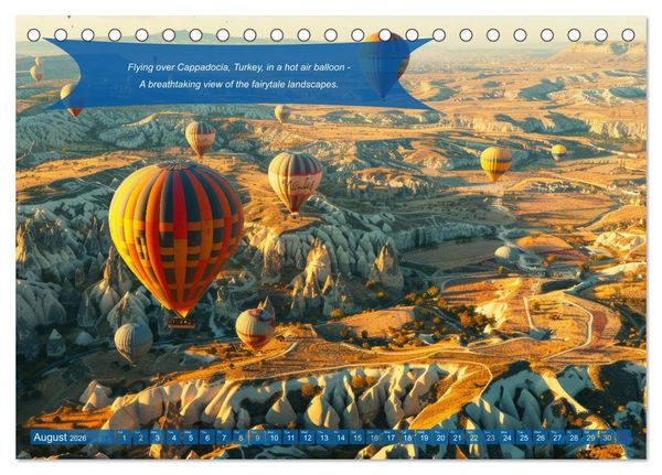 Produktbild: Crazy ideas for adventure enthusiasts (Desk Calendar 2026 DIN A5 landscape), CALVENDO 12 Month DeskCalendar