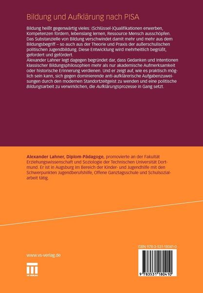 Produktbild: Bildung und Aufkl&auml;rung nach PISA