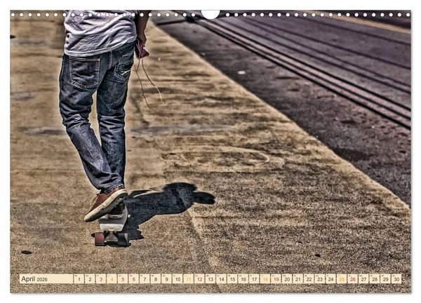 Produktbild: Skateboarding, so cool (Wandkalender 2026 DIN A3 quer), CALVENDO Monatskalender