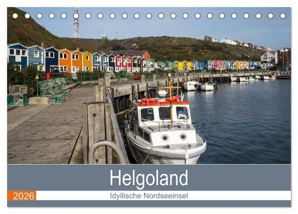 Produktbild: Helgoland - idyllische Nordseeinsel (Tischkalender 2026 DIN A5 quer), CALVENDO Monatskalender