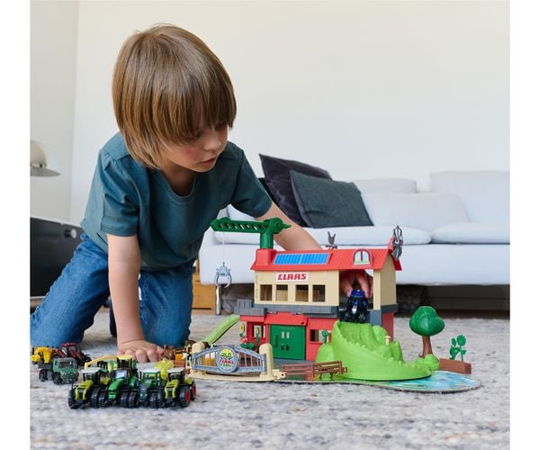 Produktbild: Majorette Claas Farmyard + 3 Vehicles Bauernhof-Station