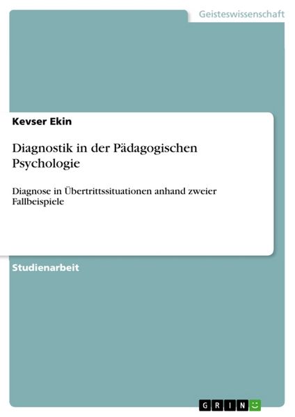 Produktbild: Diagnostik in der P&auml;dagogischen Psychologie