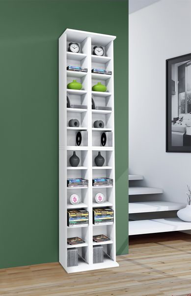 Produktbild: Holz CD DVD Stand Regal Schrank St&auml;nder Almera