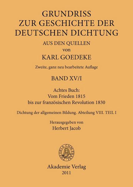 Produktbild: Achtes Buch: Vom Frieden 1815 bis zur franz&ouml;sischen Revolution 1830
